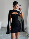 Phatbird Midnight Galaxy Cloak Dress