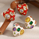 Phatbird Stainless Steel Round Stud Earrings
