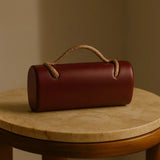 Phatbird Snake Handle Suede Clutch Bag