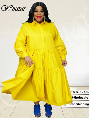 Phatbird Swingwear Plus Size Maxi Shirt Dress
