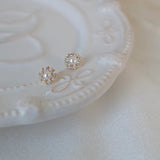 Luxury Zircon Pearl Earrings