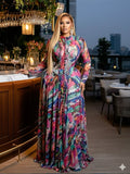 Phatbird Tie Dye Print Long Dress