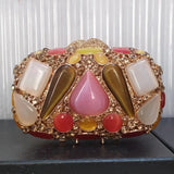 Phatbird Big Rhinestone Gem Clutch Purse