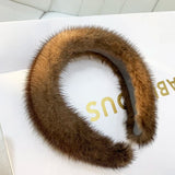 Luxury Real Mink Fur Headband