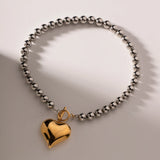Phatbird 18k Gold Plated Stainless Steel Round Bead Jewelry Gift