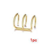 Retro Zircon Silver Earrings