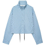 Phatbird polka dot cropped bomber jacket with high ribbed neck - view 13