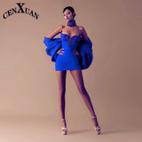 Phatbird Crimson Siren Rhinestone Mini Dress