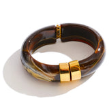 Phatbird Chunky Multicolor Acrylic Statement Bangle
