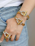 Phatbird Buckle Bracelets and Ring Stainless Steel Set
