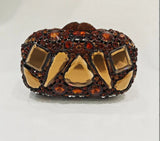 Phatbird Big Rhinestone Gem Clutch Purse