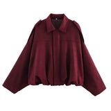 Suede Bomber Lapel Jacket