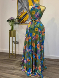Phatbird Sleeveless Print Mermaid Maxi Dress