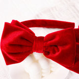 Double-Layer Velvet Bow Headband