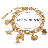 Phatbird Waterproof Starfish & Seashell Bracelet