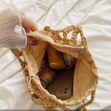 Phatbird Woven Rope Mesh Bucket Beach Tote