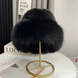 Fluffy Faux Fur Bucket Hat