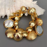 White Coin Pearl Bracelet
