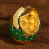 Phatbird Vintage Orange Natural Stone Ring