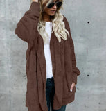 Phatbird oversized hooded fleece cardigan in plush double-sided fleece - view 7