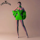 Phatbird Crimson Siren Rhinestone Mini Dress