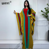 Winter knitted elastic maxi long dress