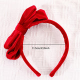Double-Layer Velvet Bow Headband
