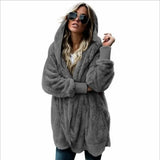 Phatbird oversized hooded fleece cardigan in plush double-sided fleece - view 17