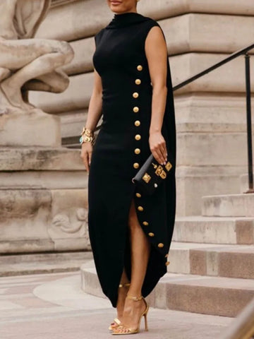Phatbird Vintage A-Line Shawl Collar Dress