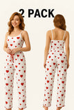 Phatbird Heart Print Pajama Set