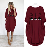 Loose Long-Sleeve Dress