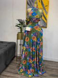 Phatbird Sleeveless Print Mermaid Maxi Dress