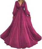 Tulle Princess V-Neck Gown
