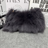 Winter Fox Fur Women's Fashion Bag