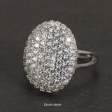 Phatbird Pavé Dome Zirconia Statement Ring