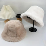 Fluffy Faux Fur Bucket Hat