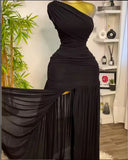 Phatbird One-Shoulder Ruched Maxi Dress