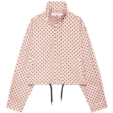 Phatbird polka dot cropped bomber jacket with high ribbed neck - view 12