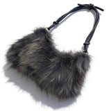 Winter Fox Fur Women's Fashion Bag