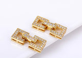 Phatbird 18K Gold Inlaid Zircon Clasps