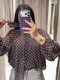 Phatbird Polka Dot Tiered Blouse – Phatbird – view 3