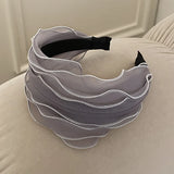 Phatbird Luxury Mesh Pleated Wide-Brimmed Headband