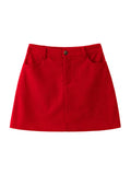 Phatbird High Waist Corduroy Mini Skirt