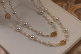 Phatbird Camellia Pearl Layered Necklace