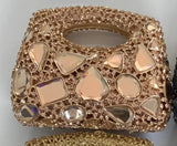 Phatbird Green Big Stone Diamond Clutch Bag