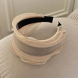 Phatbird Luxury Mesh Pleated Wide-Brimmed Headband