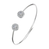 Phatbird Gold Open Cuff Bangle with Emerald & Teardrop Zirconia