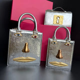 Phatbird Red Smiling Face Crossbody Bag