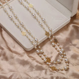 Phatbird Camellia Pearl Layered Necklace