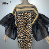 Bubble sleeve pleated luxury party dress